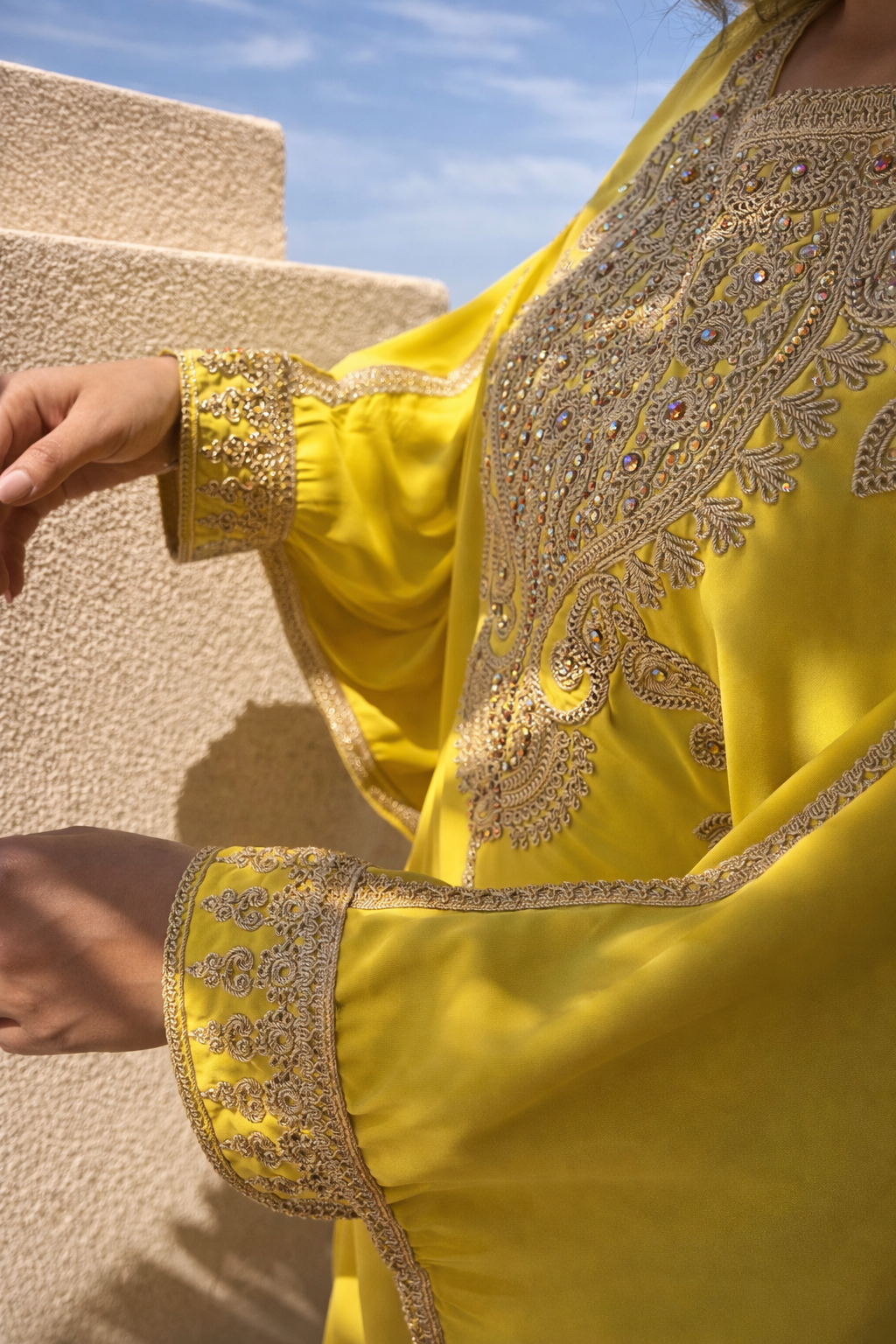 The Majesté Kaftan - The Citrine Radiance
